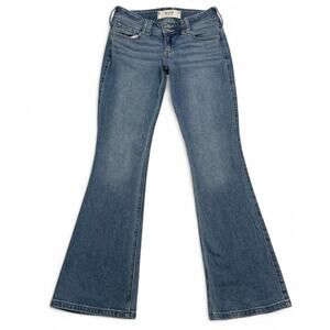 Hollister Low Rise Boot - Flare Jeans cute pockets super LowRise size 00 (24)